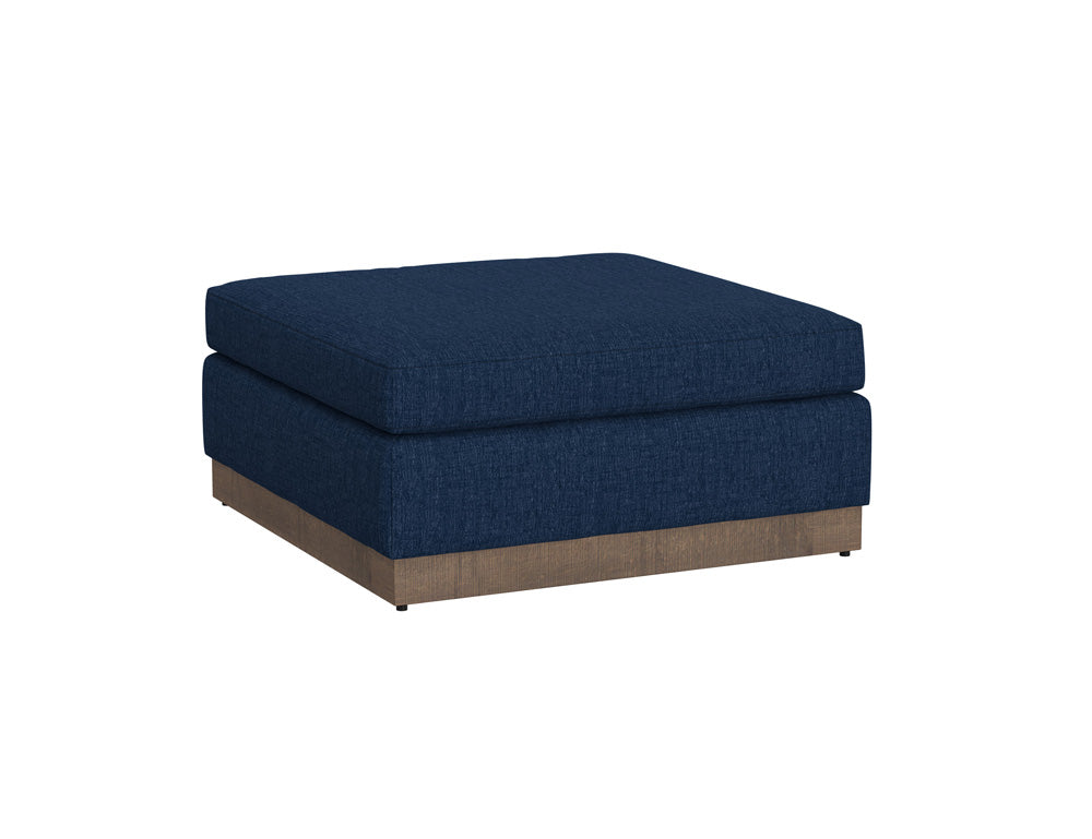 IFD - Georgia - Wooden Frame & Base, Upholstered Square Ottoman - IUP722-OTT-221 view 1