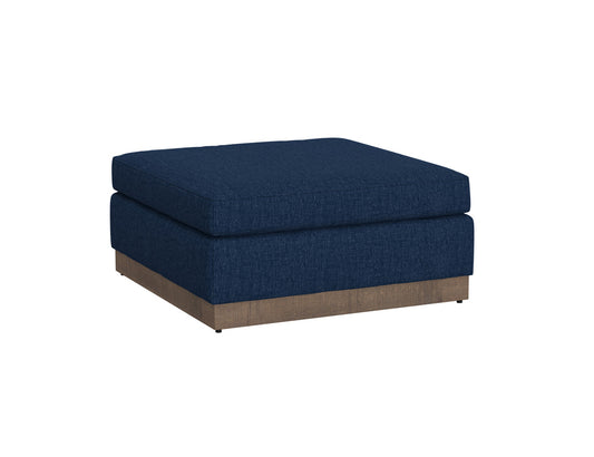 IFD - Georgia - Wooden Frame & Base, Upholstered Square Ottoman - IUP722-OTT-221 view 1