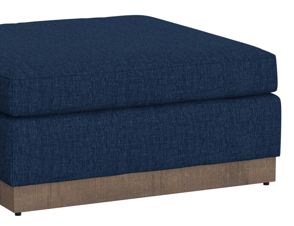 IFD - Georgia - Wooden Frame & Base, Upholstered Square Ottoman - IUP722-OTT-221 view 3
