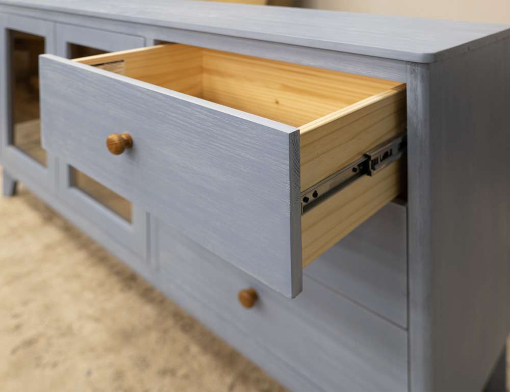 IFD - Giza - 3 Drawer 2 Door Console - IFD6122CNSBL veiw 4