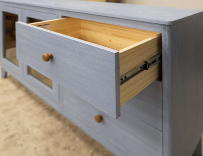 IFD - Giza - 3 Drawer 2 Door Console - IFD6122CNSBL veiw 4