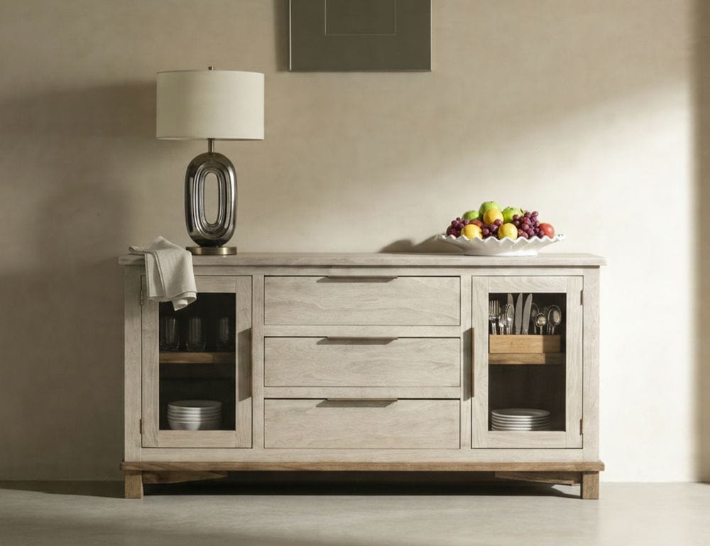 IFD - Golden Loft - 3 Drawer & 2 Door, Buffet in Gray - IFD6333BFF view 5