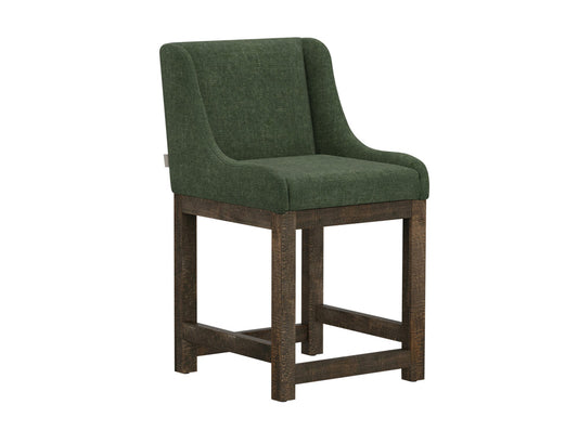 IFD - Gray - Wooden Frame & Base, 24in Upholstered Barstool - IUP700-BST24-111 view 1