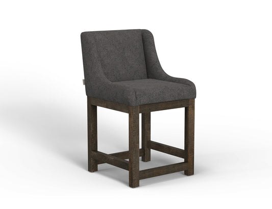IFD - Gray - Wooden Frame & Base, 24in Upholstered Barstool - IUP700-BST24-121 view 1