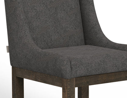 IFD - Gray - Wooden Frame & Base, 24in Upholstered Barstool - IUP700-BST24-121 view 4