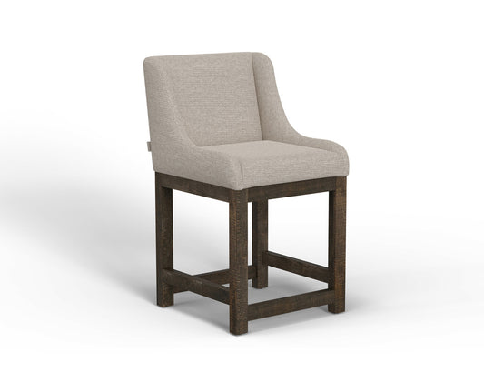 IFD - Gray - Wooden Frame & Base, 24in Upholstered Barstool - IUP700-BST24-161 view 1