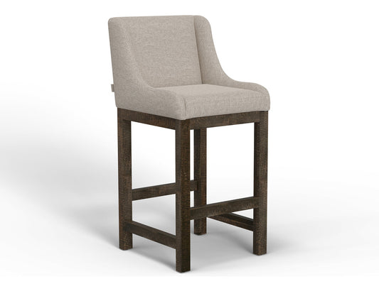 IFD - Gray - Wooden Frame & Base, 30in Upholstered Barstool - IUP700-BST30-161 view 1