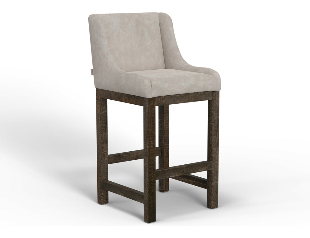 IFD - Gray - Wooden Frame & Base, 30in Upholstered Barstool - IUP700-BST30-210 view 1