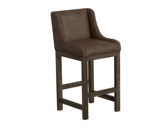 IFD - Gray - Wooden Frame & Base, 30in Upholstered Barstool - IUP700-BST30-212 view 1