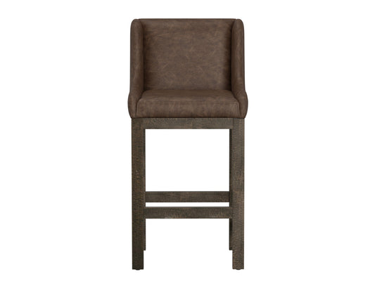 IFD - Gray - Wooden Frame & Base, 30in Upholstered Barstool - IUP700-BST30-212 view 2