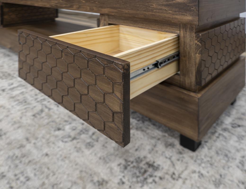 IFD - Honey - 2 Drawers TV Stand veiw 5