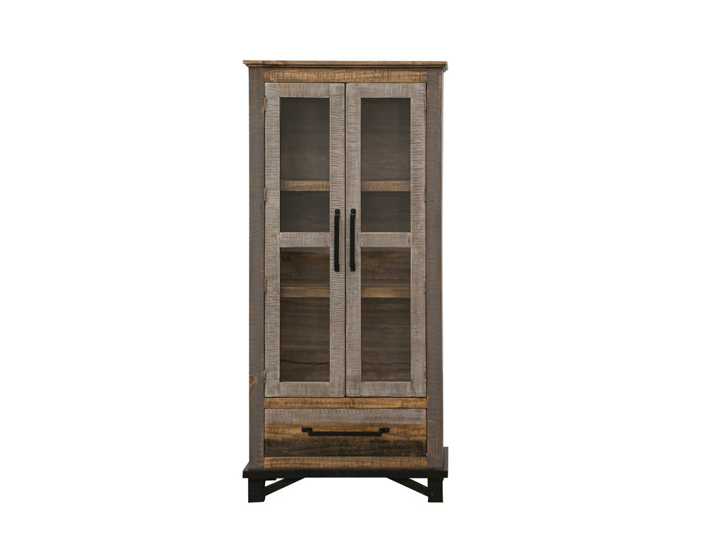 IFD - Loft Brown - 1 Drawer, 2 Doors Cabinet - IFD6441CAB view 2