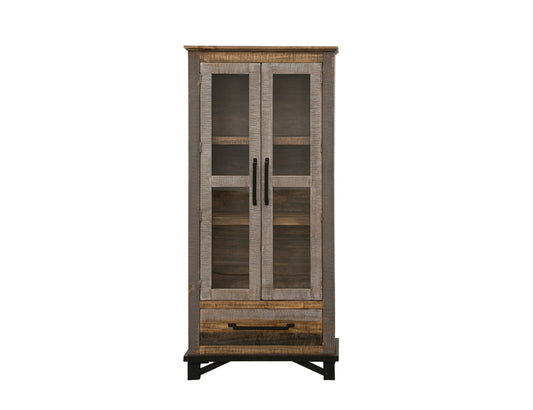 IFD - Loft Brown - 1 Drawer, 2 Doors Cabinet - IFD6441CAB view 2