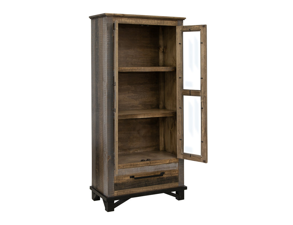IFD - Loft Brown - 1 Drawer, 2 Doors Cabinet - IFD6441CAB view 3