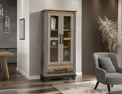 IFD - Loft Brown - 1 Drawer, 2 Doors Cabinet - IFD6441CAB view 5