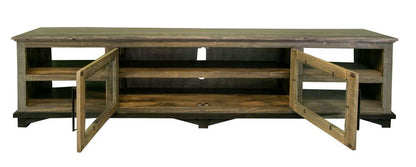 IFD - Loft Brown 2 Doors & Shelves, 93in TV Stand - IFD6441STN93 veiw 3