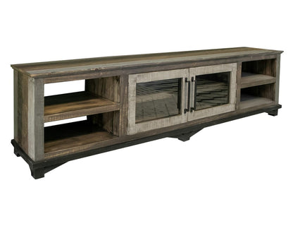 IFD - Loft Brown 2 Doors & Shelves, 93in TV Stand - IFD6441STN93 view 1
