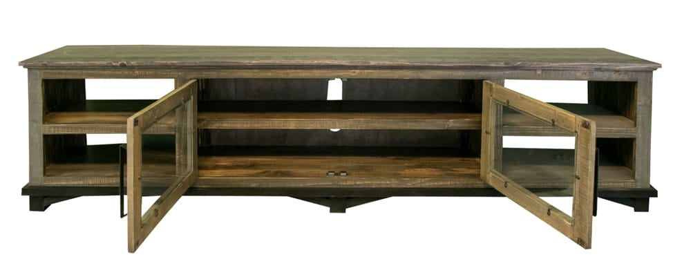IFD - Loft Brown 2 Doors & Shelves, 93in TV Stand - IFD6441STN93 view 5