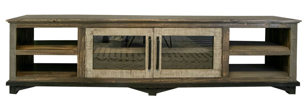 IFD - Loft Brown 2 Doors & Shelves, 93in TV Stand - IFD6441STN93 view 6