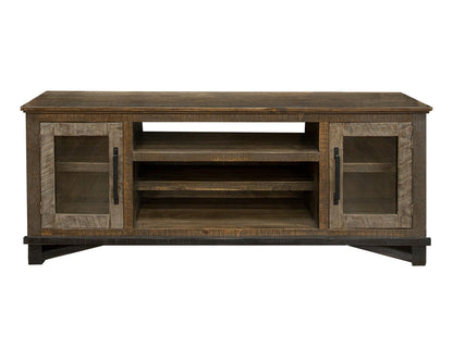 IFD - Loft Brown 2 Doors & Shelves, TV Stand for Wall Unit - IFD6441STN view 1