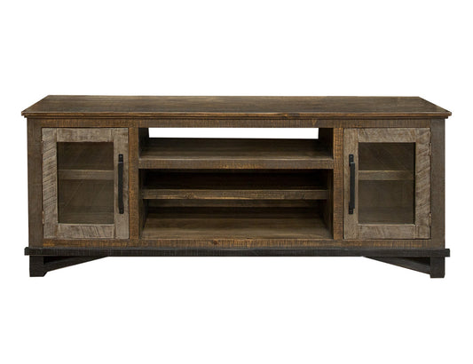 IFD - Loft Brown 2 Doors & Shelves, TV Stand for Wall Unit - IFD6441STN view 1
