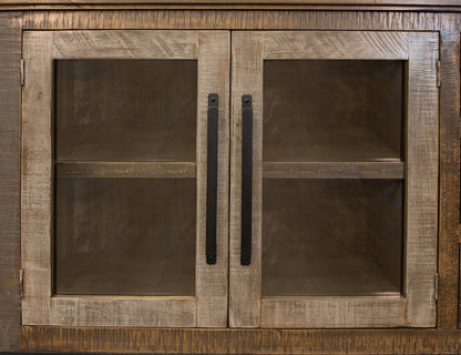 IFD - Loft Brown 2 Doors & Shelves, TV Stand for Wall Unit - IFD6441STN view 7