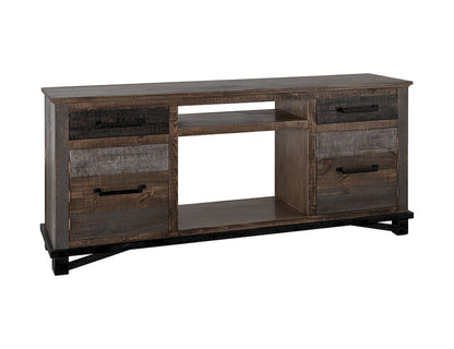 IFD  - Loft Brown  - 2 Drawer 2 Door Fireplace TV Stand 70"  - IFD6441EFP70 view 1