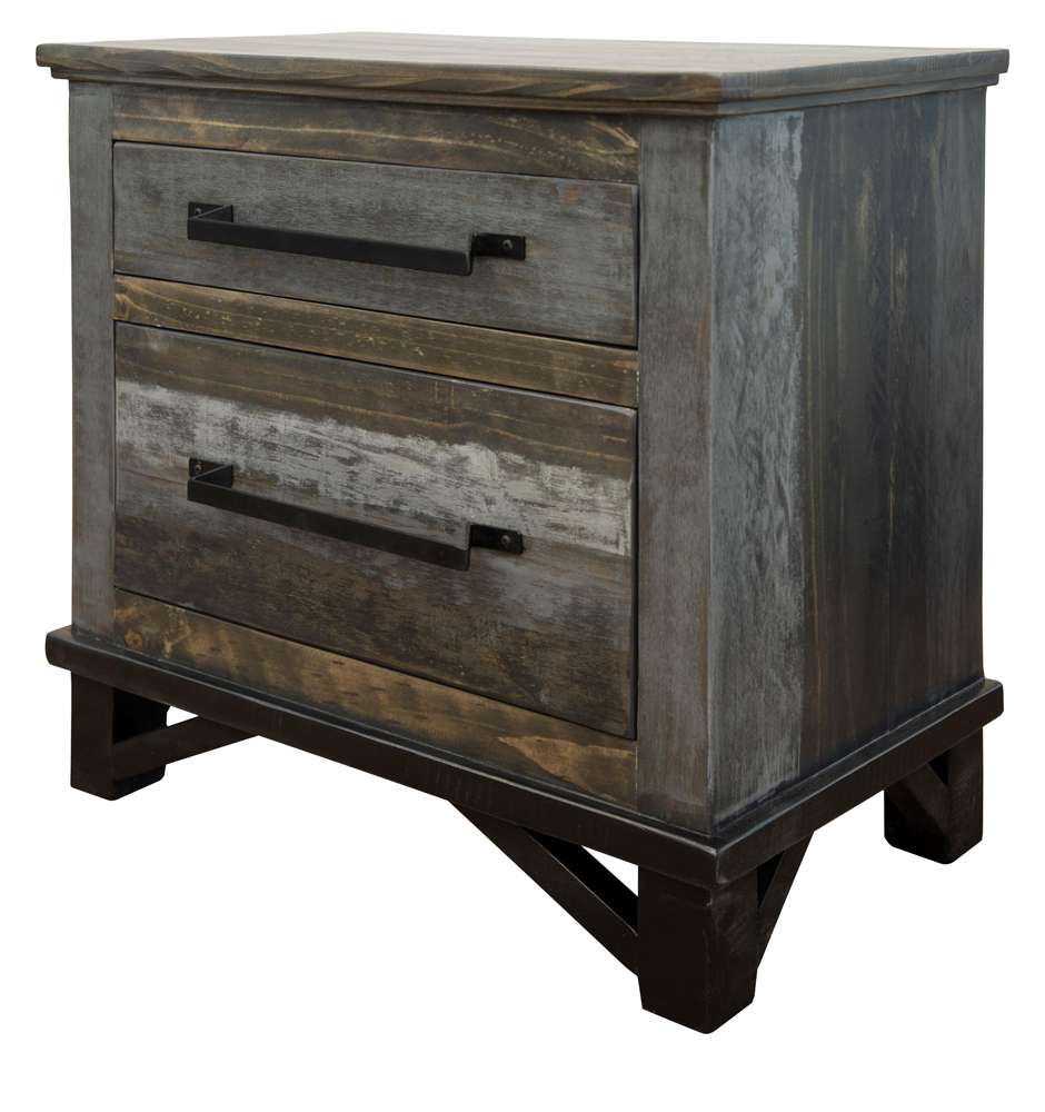 IFD - Loft Brown 2 Drawer, Night Stand - IFD6441NTS veiw 1