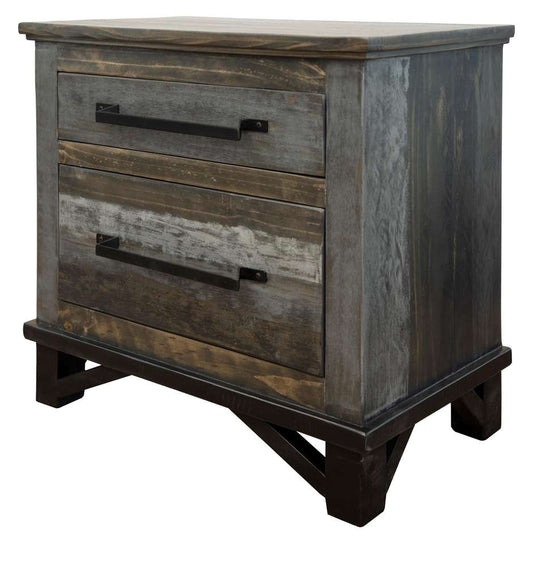IFD - Loft Brown 2 Drawer, Night Stand - IFD6441NTS veiw 1