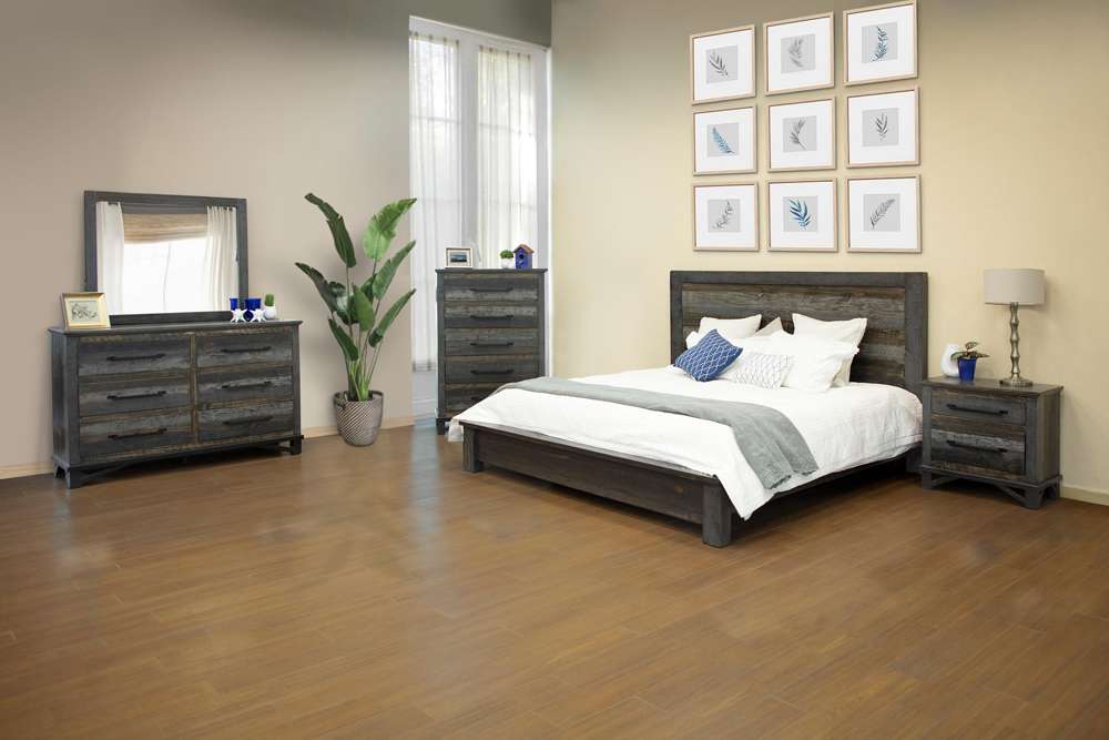 IFD - Loft Brown 2 Drawer, Night Stand - IFD6441NTS veiw 3