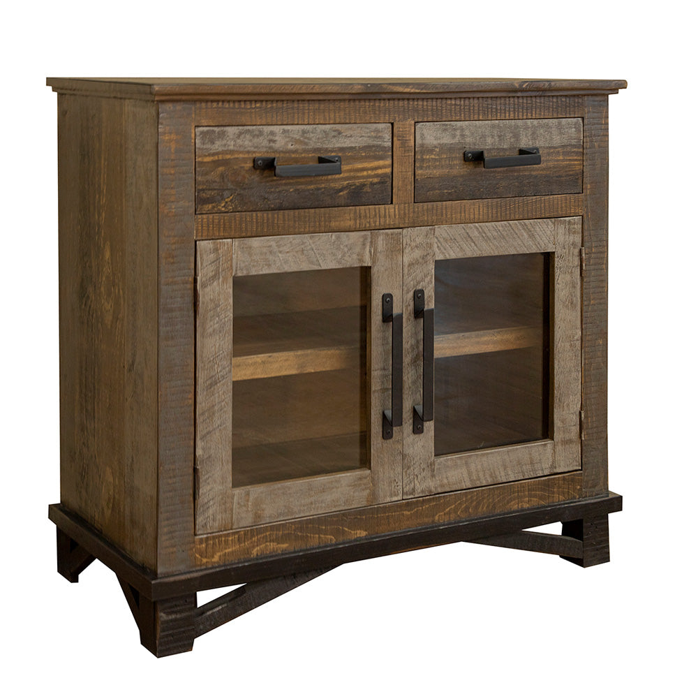 IFD - Loft Brown 2 Drawers 2 Doors, Server - IFD6441SVR view 1