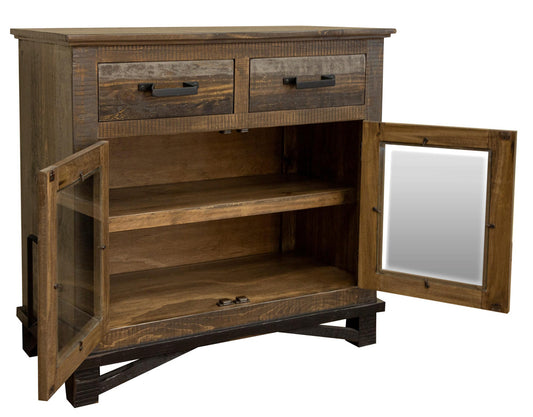 IFD - Loft Brown 2 Drawers 2 Doors, Server - IFD6441SVR view 2