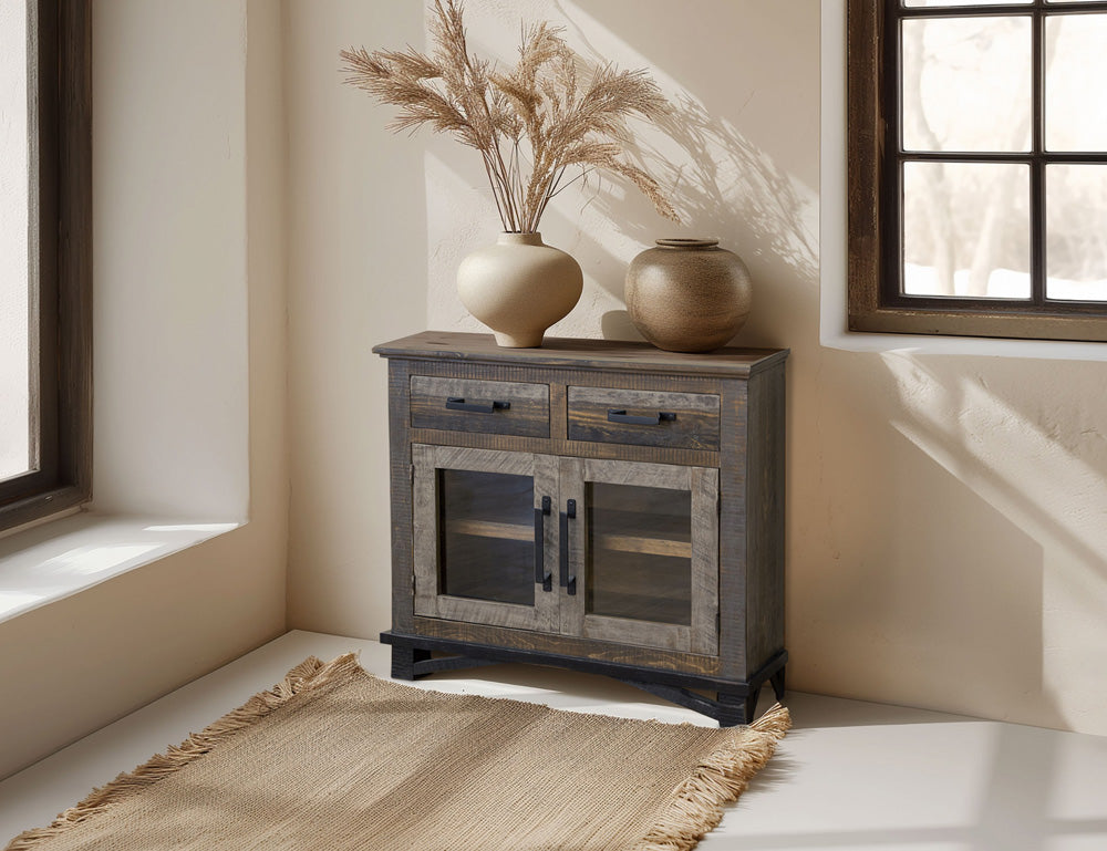 IFD - Loft Brown 2 Drawers 2 Doors, Server - IFD6441SVR view 3