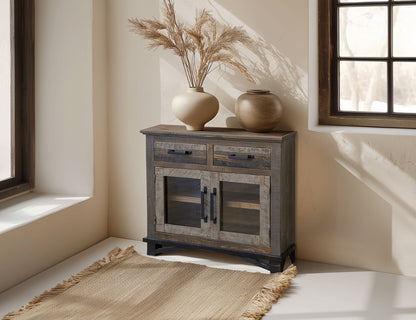 IFD - Loft Brown 2 Drawers 2 Doors, Server - IFD6441SVR view 3
