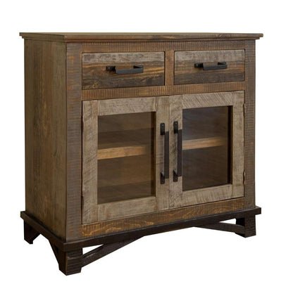 IFD - Loft Brown 2 Drawers 2 Doors, Server - IFD6441SVR veiw 4