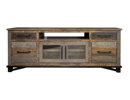IFD - Loft Brown 2 Drawers, 4 Doors, 76in TV Stand - IFD6441STN76 view 1