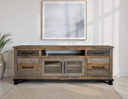 IFD - Loft Brown 2 Drawers, 4 Doors, 76in TV Stand - IFD6441STN76 view 3