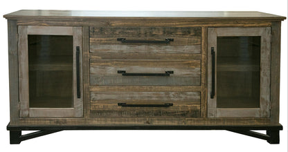 IFD - Loft Brown 3 Drawer, 2 Door, Buffet - IFD6441BFF view 2