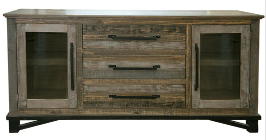 IFD - Loft Brown 3 Drawer, 2 Door, Buffet - IFD6441BFF view 2