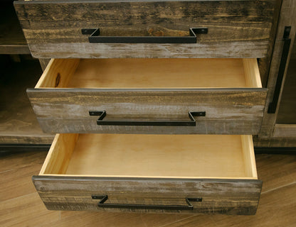IFD - Loft Brown 3 Drawer, 2 Door, Buffet - IFD6441BFF view 6