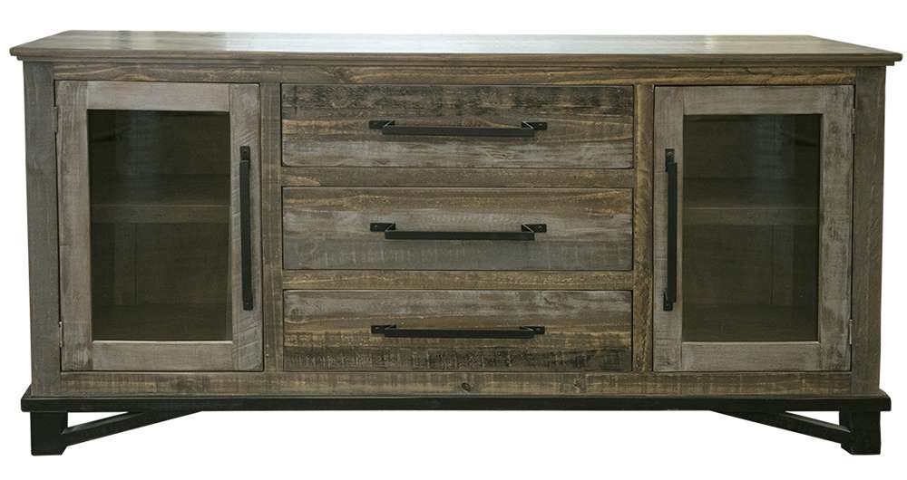 IFD - Loft Brown 3 Drawer, 2 Door, Buffet - IFD6441BFF veiw 1