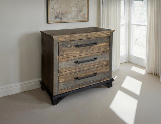 IFD - Loft Brown 3 Drawer, Chest - IFD6441CHTSM view 2