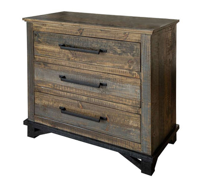 IFD - Loft Brown 3 Drawer, Chest - IFD6441CHTSM veiw 1
