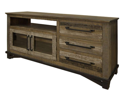 IFD - Loft Brown 3 Drawers, 2 Doors, 62in TV Stand - IFD6441STN62 veiw 1