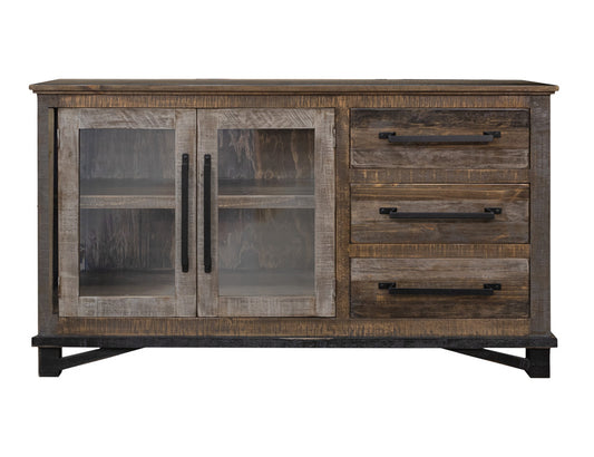 IFD - Loft Brown 3 Drawers, 2 Doors Buffet - IFD6441BFF60 view 1