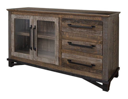 IFD - Loft Brown 3 Drawers, 2 Doors Buffet - IFD6441BFF60 view 2