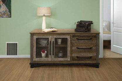 IFD - Loft Brown 3 Drawers, 2 Doors Buffet - IFD6441BFF60 veiw 2