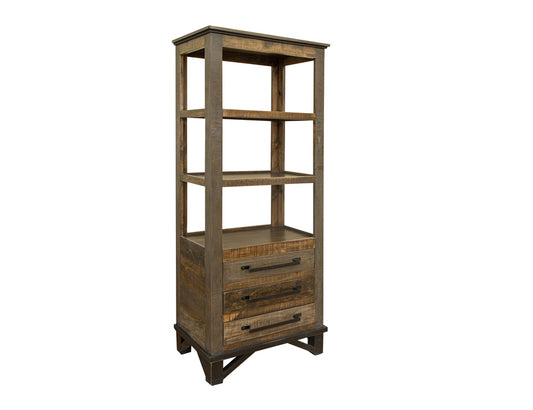 IFD - Loft Brown 3 Drawers Pier / Bookcase - IFD6441PIR view 1