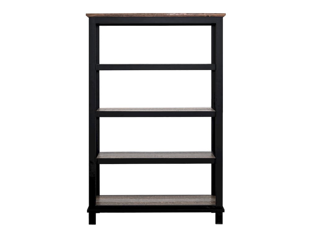 IFD  - Loft Brown  - 4 Shelves, Bookcase  - IFD6441BKS view 1