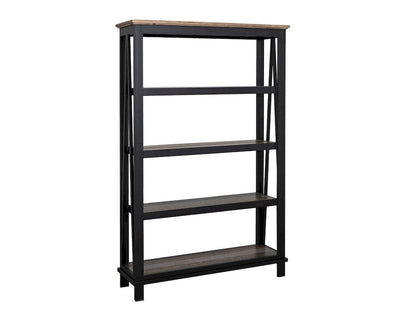 IFD  - Loft Brown  - 4 Shelves, Bookcase  - IFD6441BKS view 2